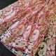“Crimson Whisper” Net Dupatta with White & Golden Ara Embroidery