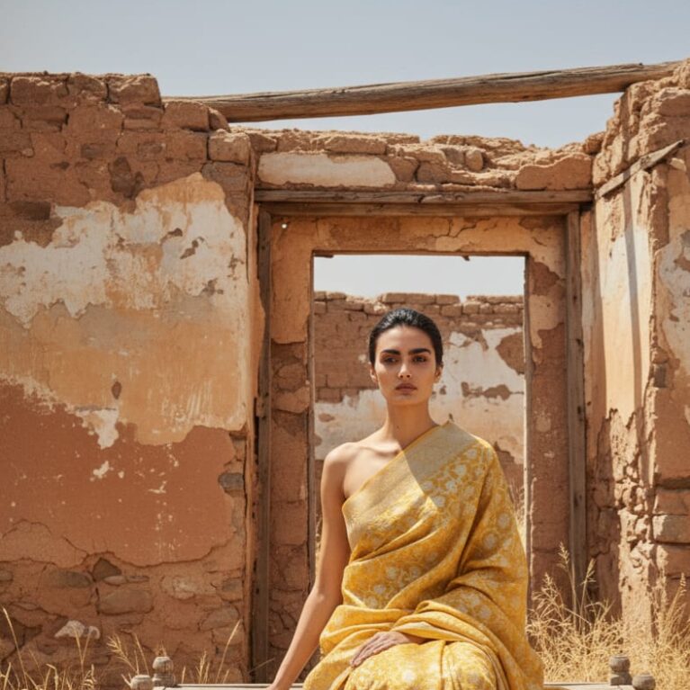 Haldi Glow Banarasi Dupatta
