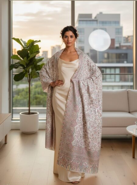 Heirloom Bloom:Pashmina Shawl